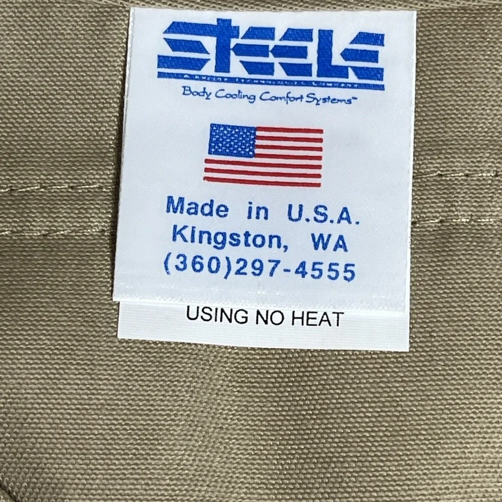 Steele Tactical Vest Body Cooling Comfort Beige Thinsulate USA Made Adjustable